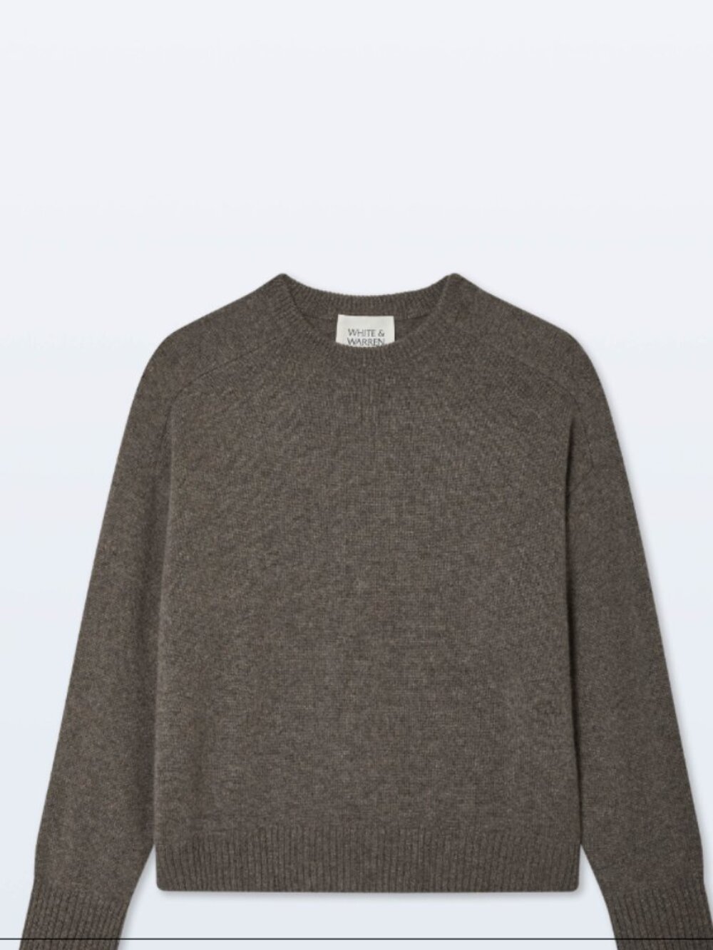 NEW White + Warren Cashmere Saddle Sleeve Crewneck sweater - Picture 5 of 8